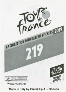 2019 Panini Tour de France #219 Tim Wellens Back